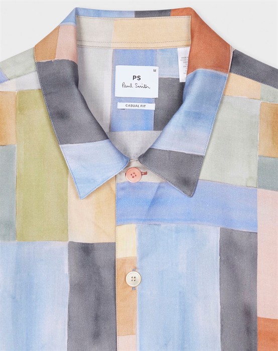 Multi Colour-Block Skjorte